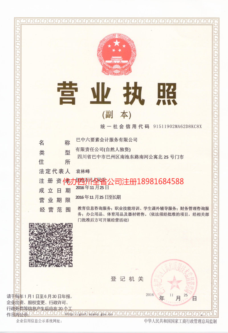 河南河南六要素会计服务有限公司